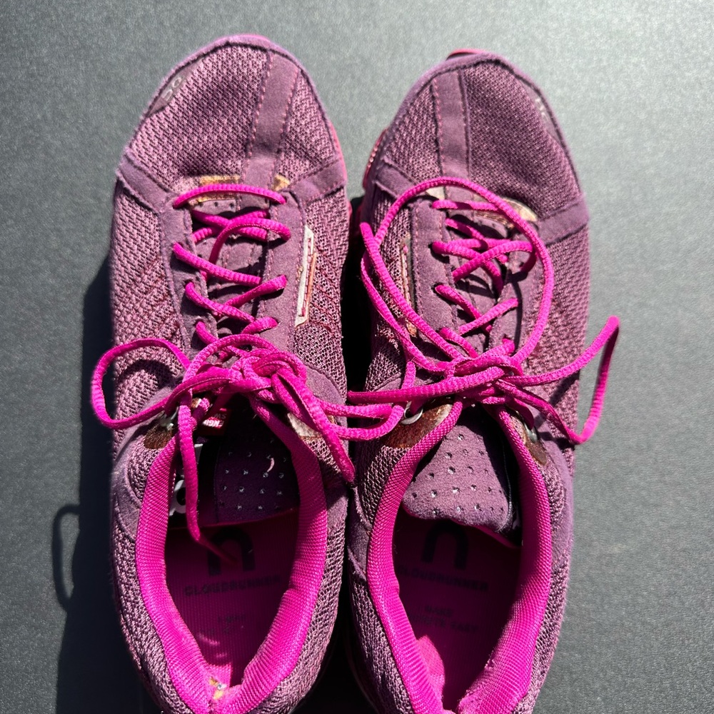 On cloud shoes